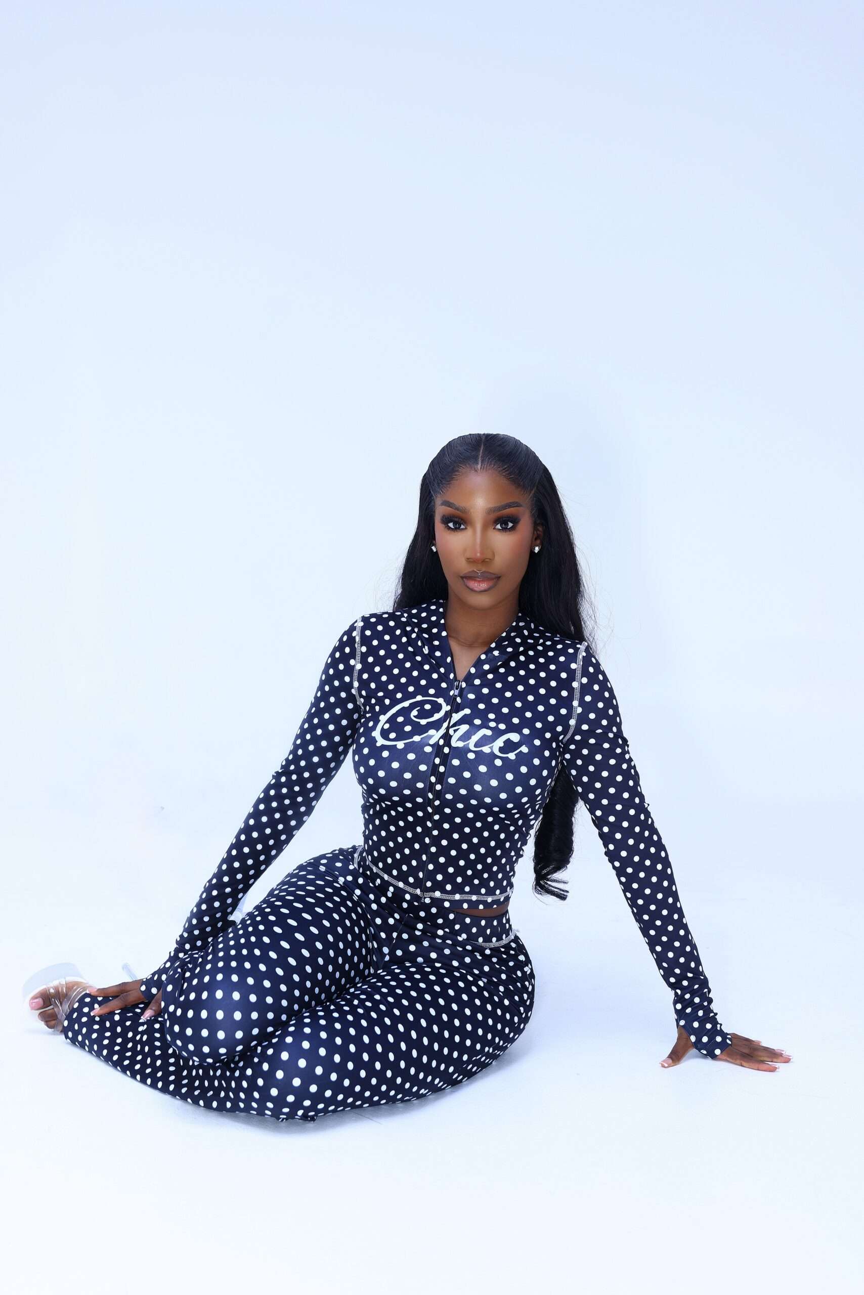 Milan spot black and white polka dot - Image 2