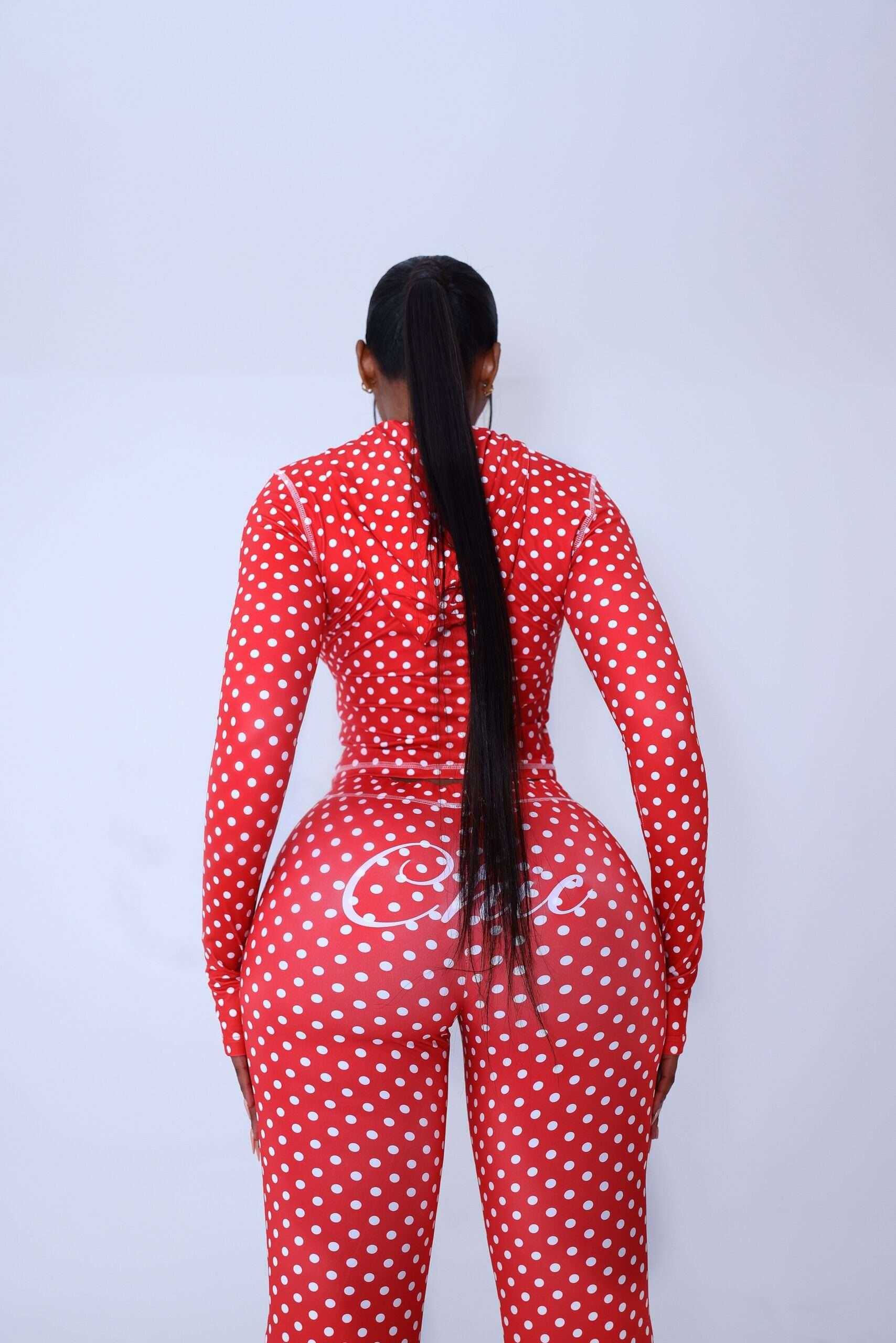 Cherry spot red and white polka dot - Image 8