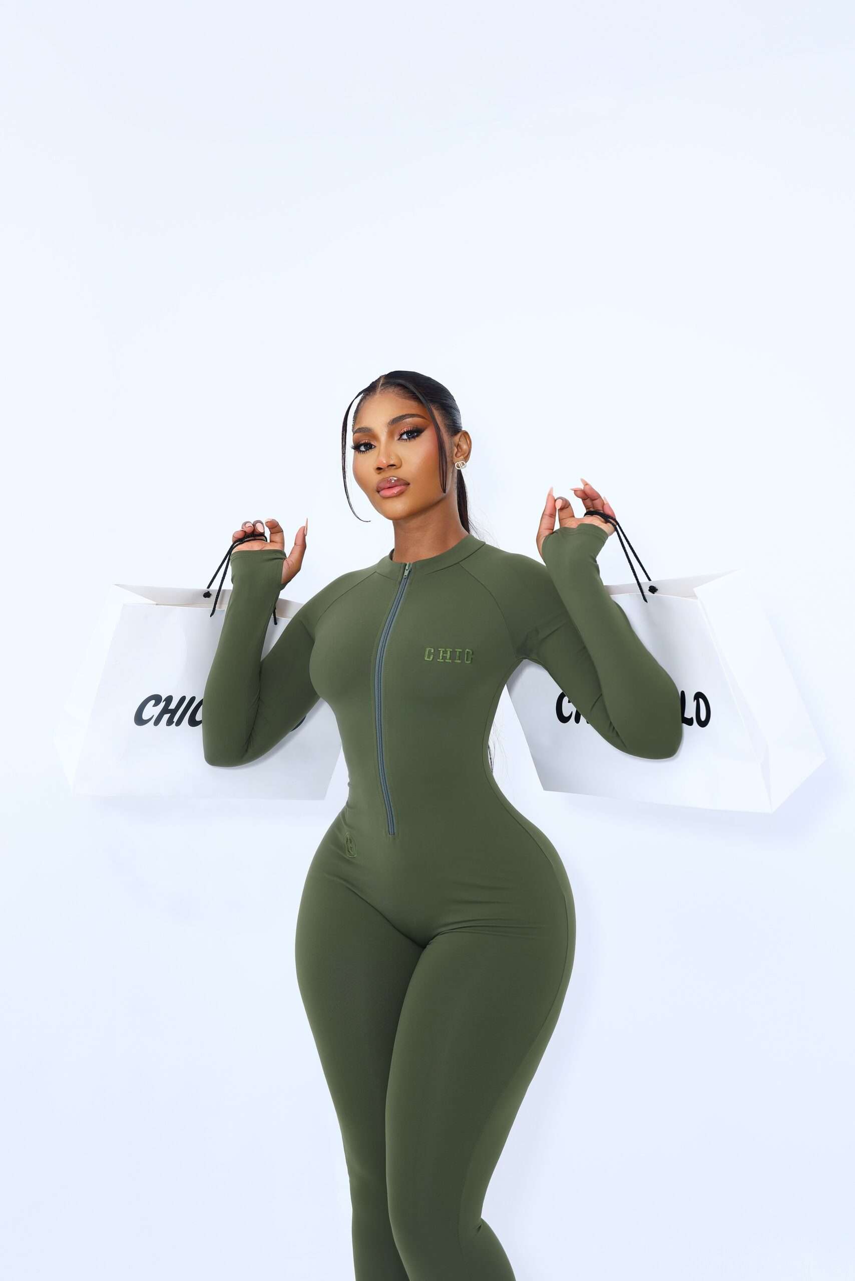 Matcha set green jumpsuit (Straight) - Image 5