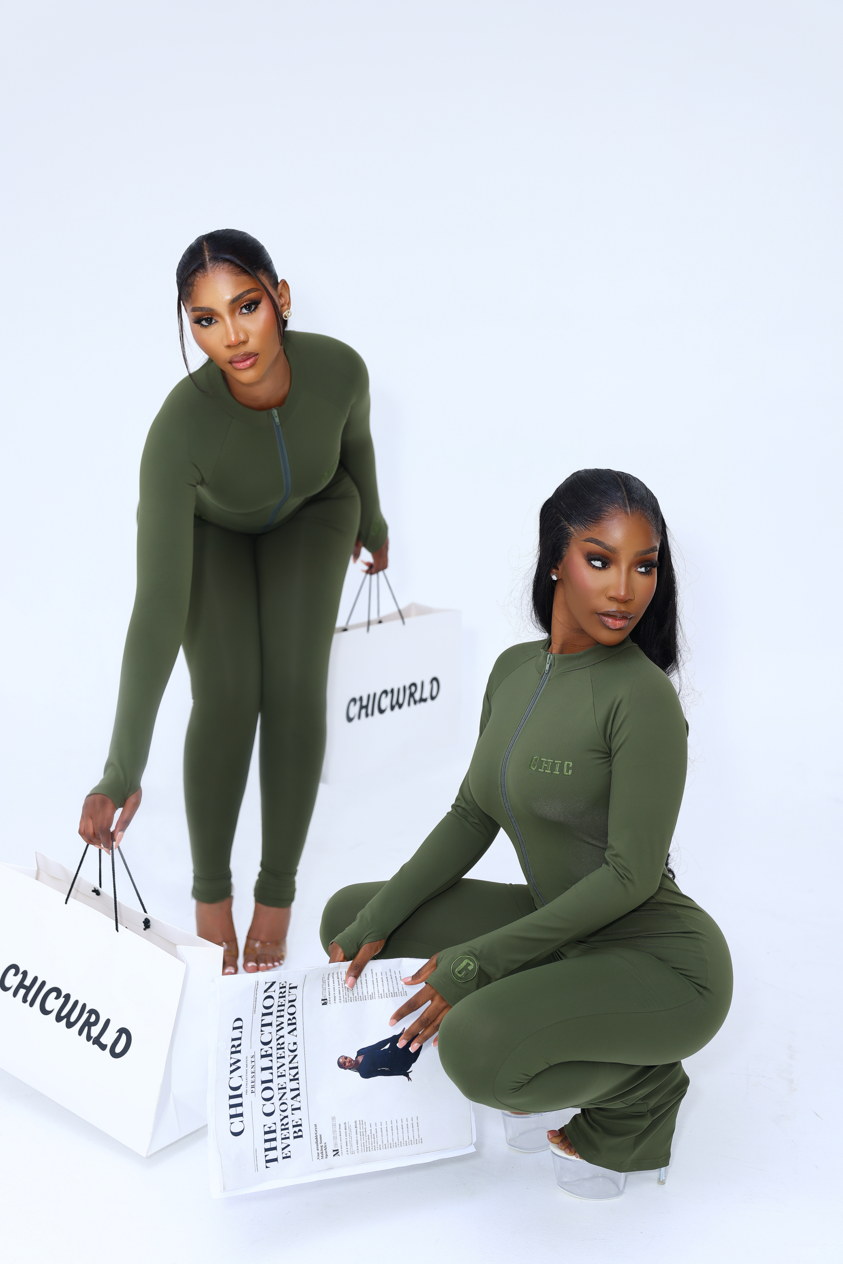 Matcha set green jumpsuit (Flarred) - Image 4