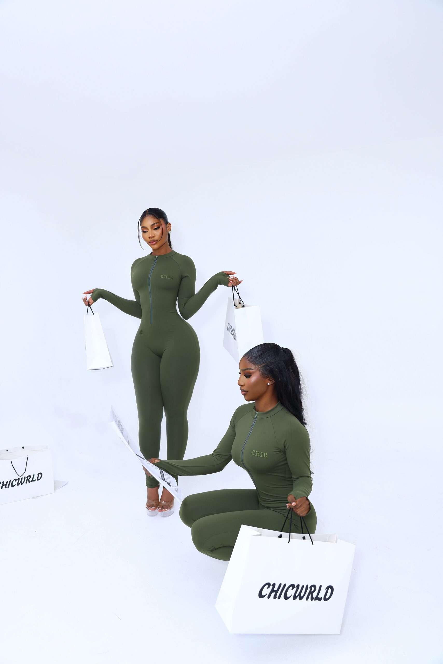 Matcha set green jumpsuit (Straight) - Image 2