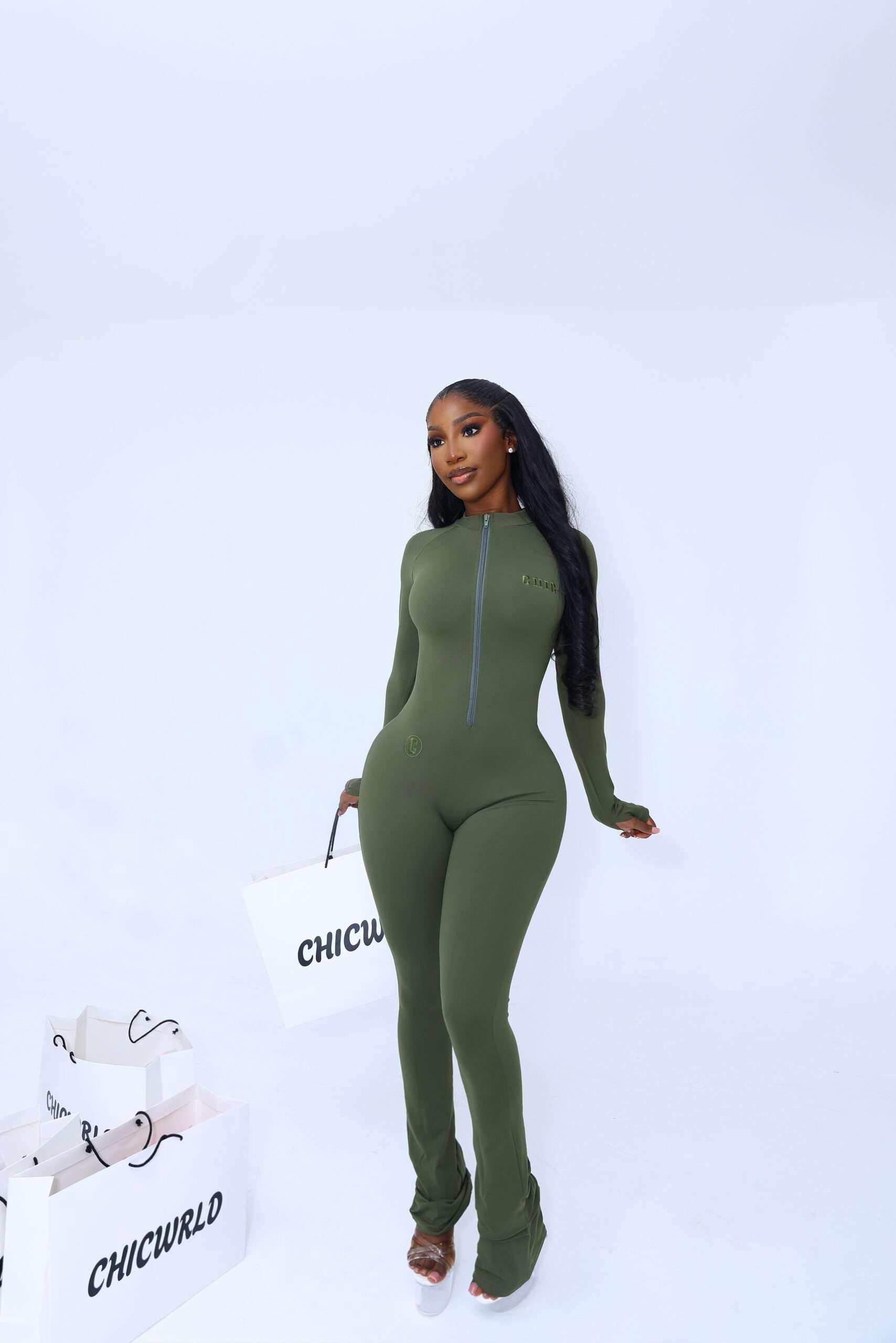 Matcha set green jumpsuit (Flarred) - Image 2