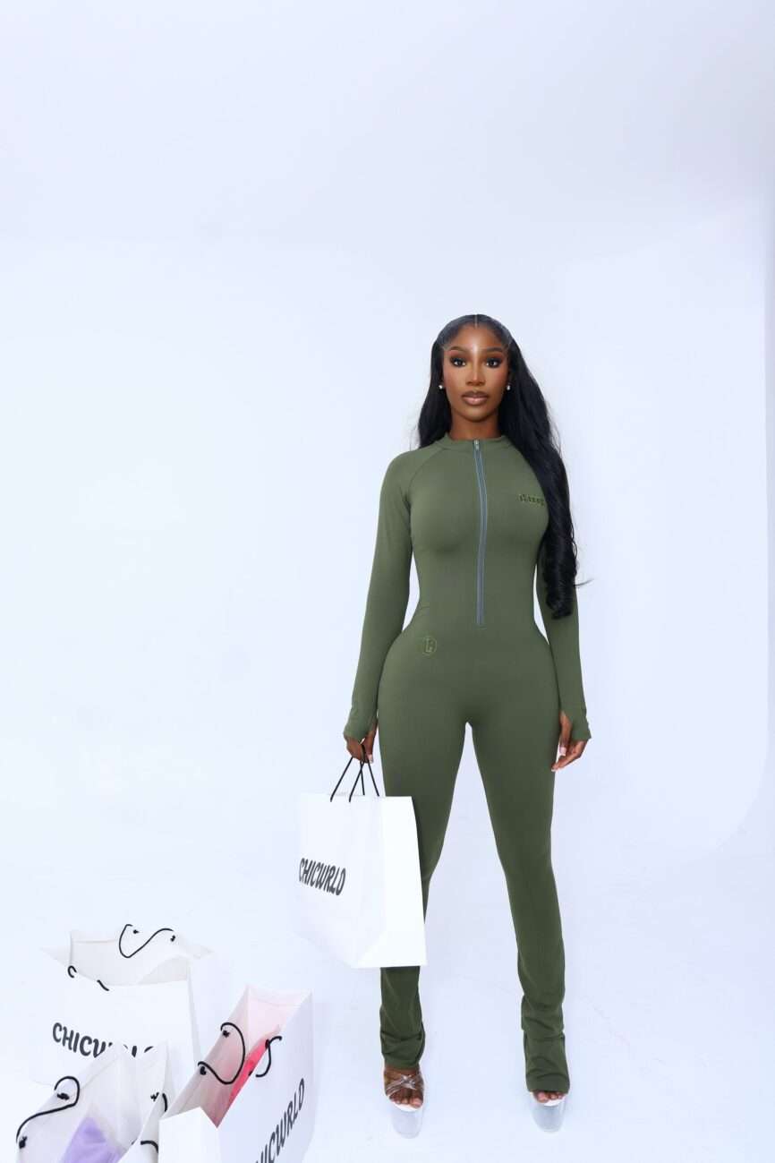 Matcha set green jumpsuit (Flarred)