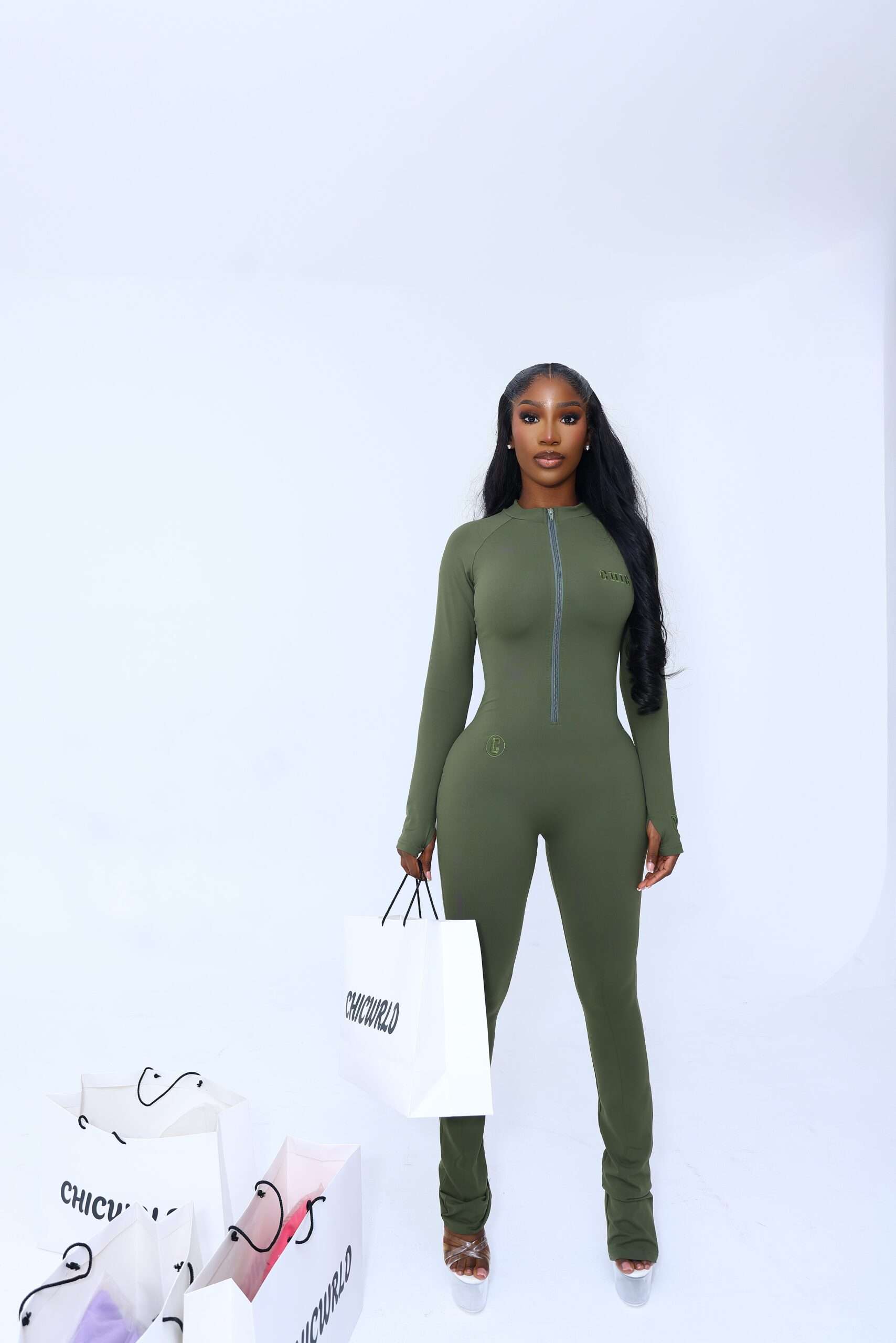 Matcha set green jumpsuit (Flarred)