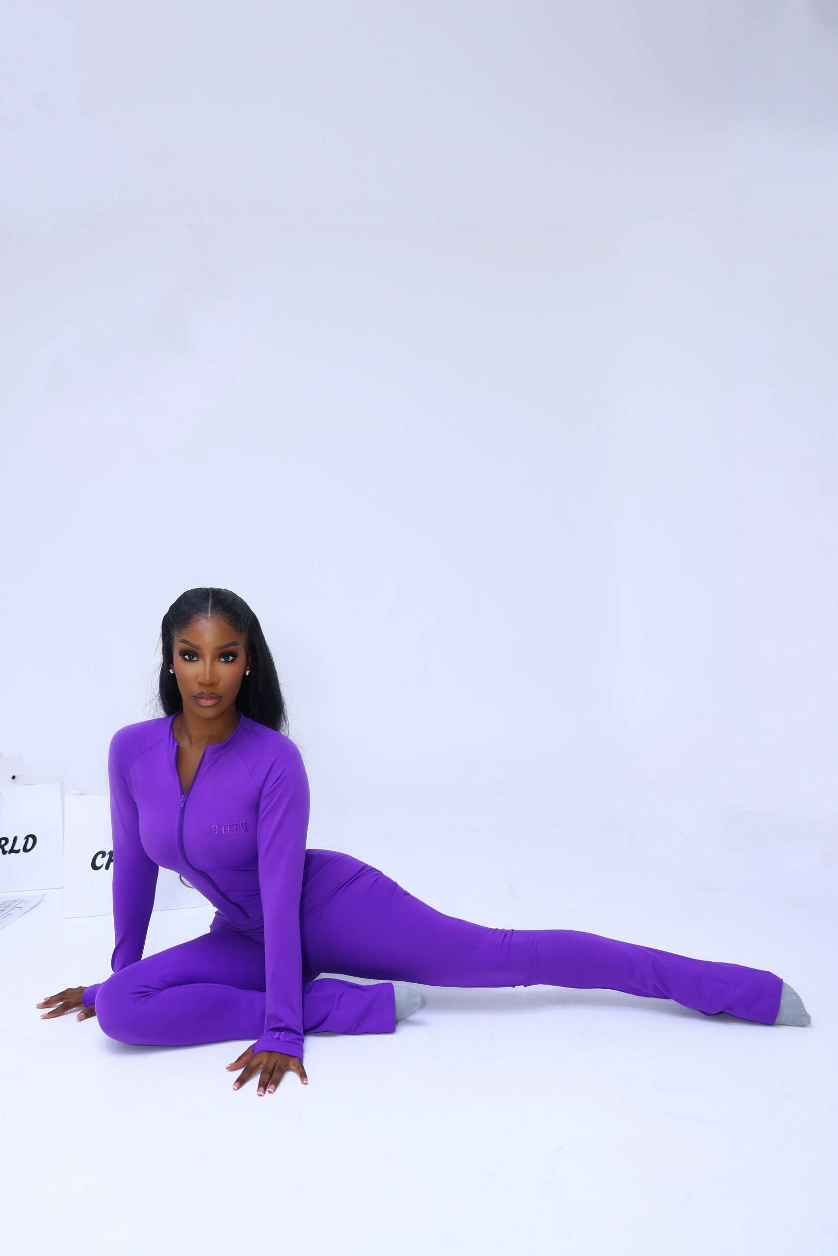 Daisy chic purple jumpsuit (Flarred) - Image 3