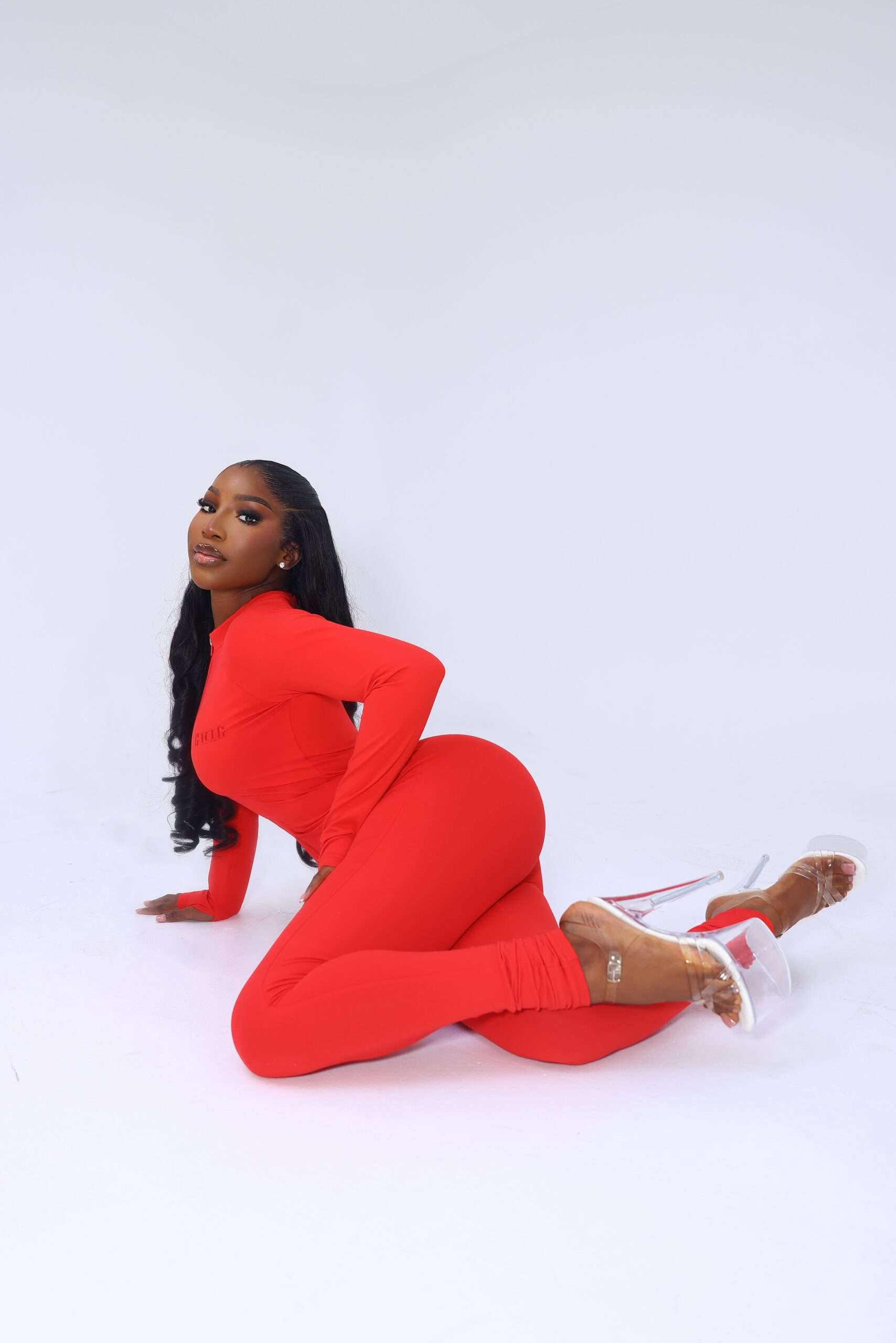 Ruby chic red jumpsuit (Straight) - Image 6
