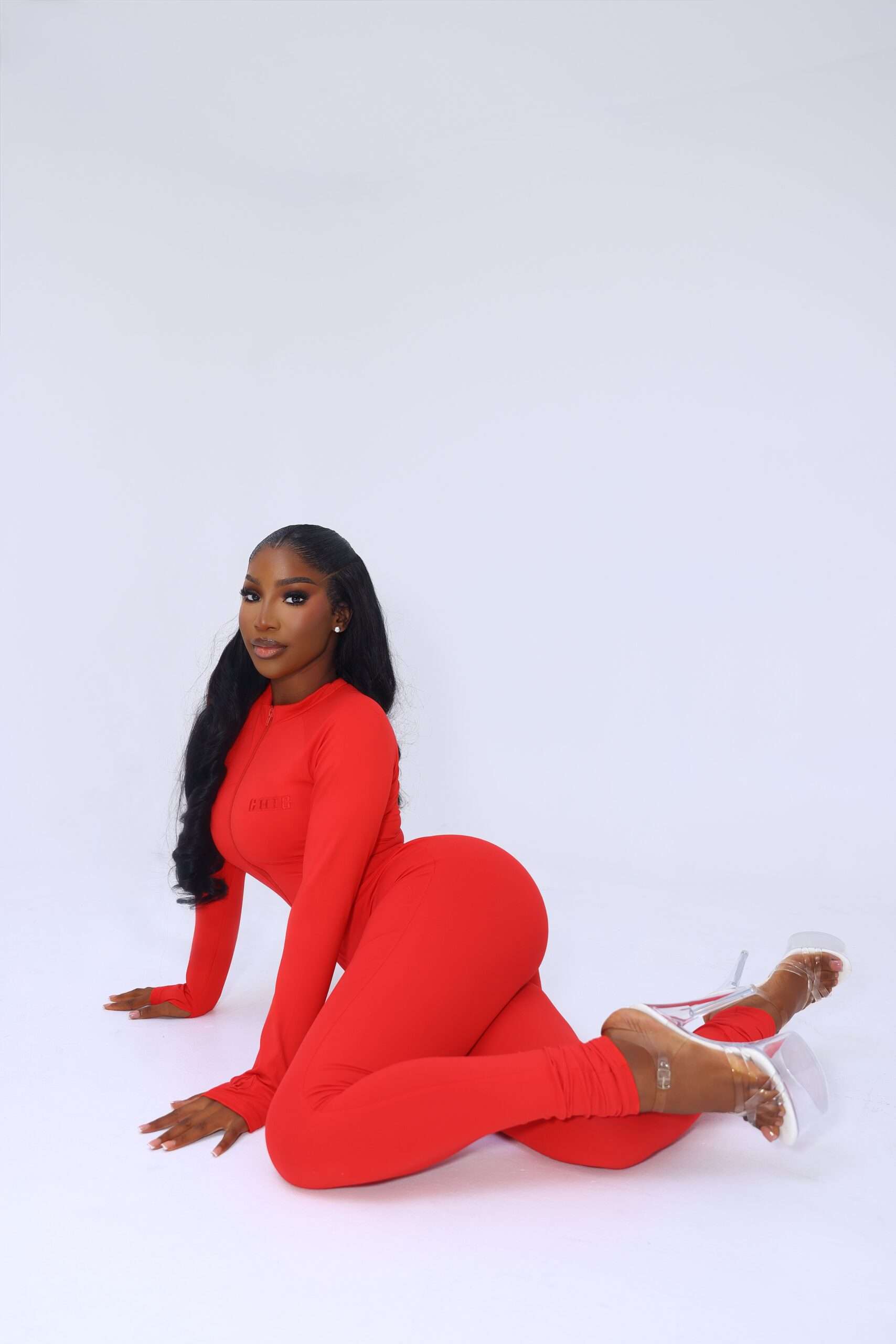 Ruby chic red jumpsuit (Straight) - Image 5
