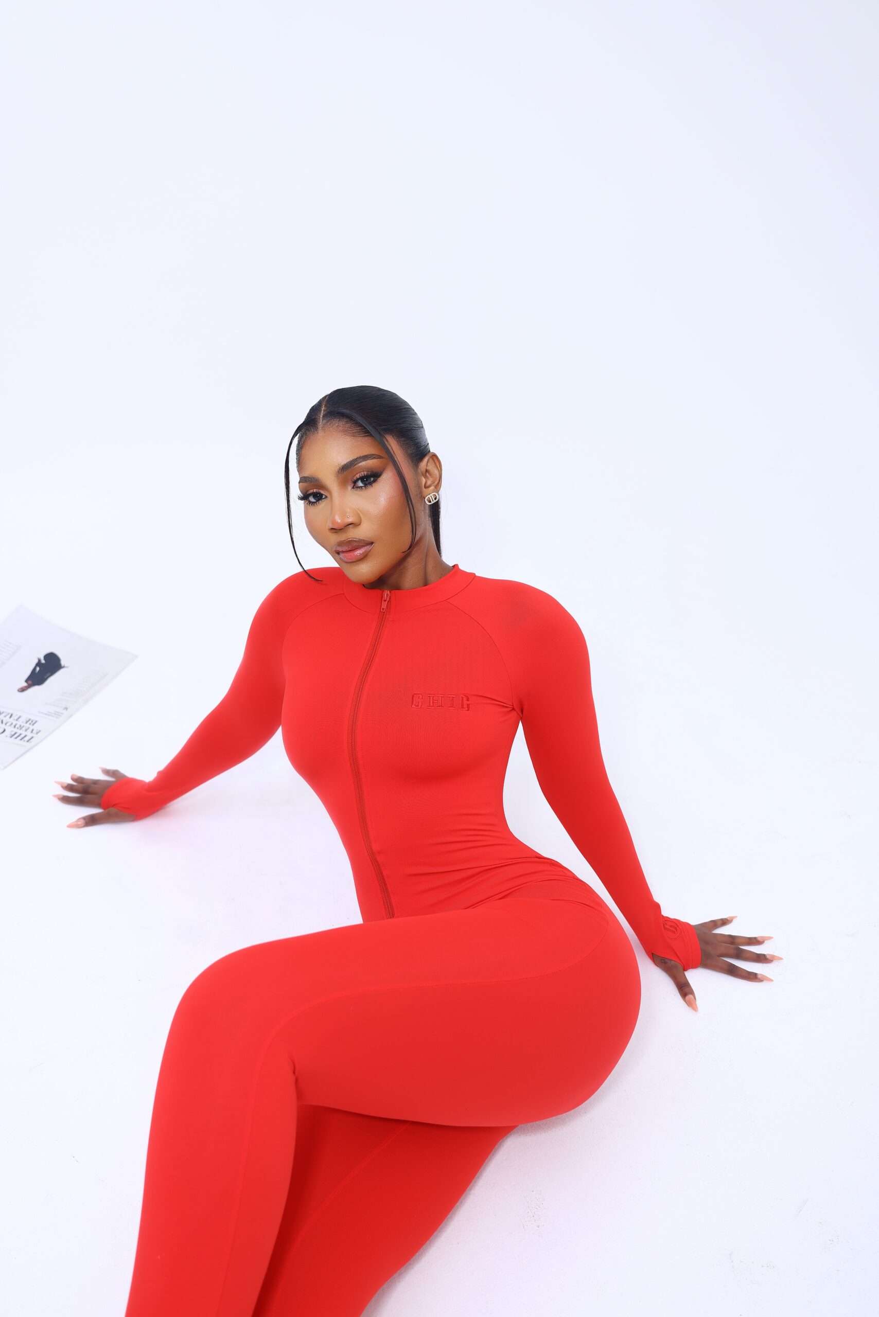 Ruby chic red jumpsuit (Straight) - Image 3